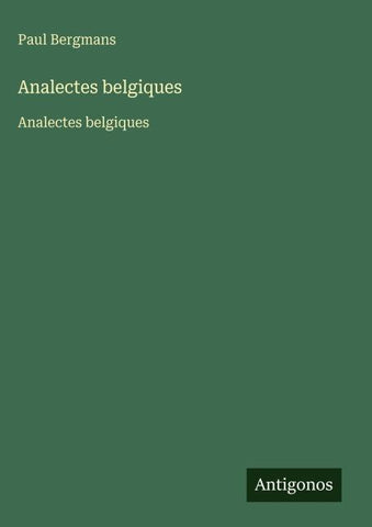 Analectes belgiques