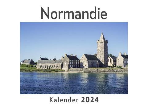 Normandie (Wandkalender 2024, Kalender DIN A4 quer, Monatskalender im Querformat mit Kalendarium, Das perfekte Geschenk)