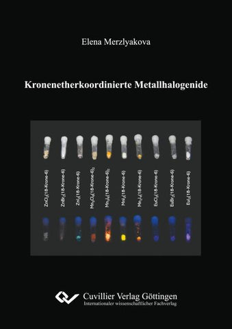 Kronenetherkoordinierte Metallhalogenide