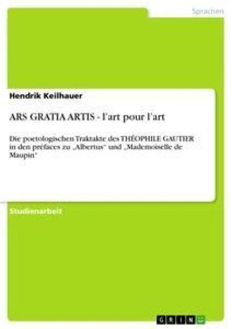 ARS GRATIA ARTIS - l'art pour l'art