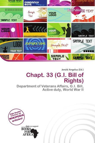 Chapt. 33 (G.I. Bill of Rights)