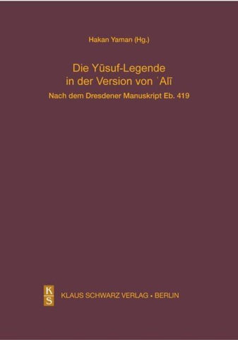 Die Yusuf-Legende in der Version von Ali.