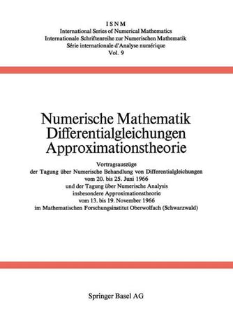 Numerische Mathematik Differentialgleichungen Approximationstheorie
