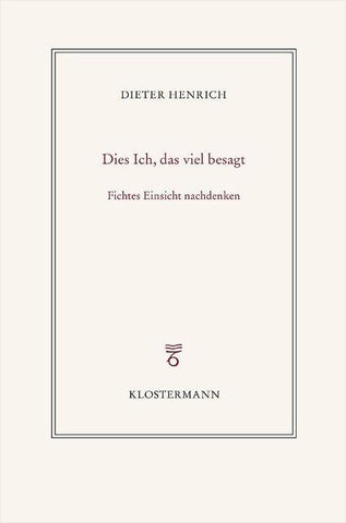 Dies Ich, das viel besagt