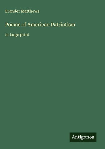 Poems of American Patriotism