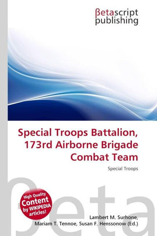Special Troops Battalion, 173rd Airborne Brigade Combat Team