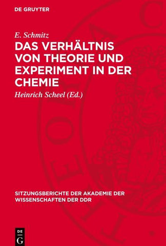 Das Verhältnis von Theorie und Experiment in der Chemie