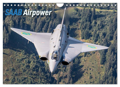 Saab Airpower (Wandkalender 2026 DIN A4 quer), CALVENDO Monatskalender