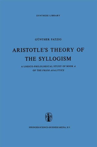 Aristotle’s Theory of the Syllogism