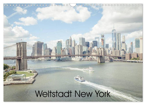 Weltstadt New York (Wandkalender 2026 DIN A3 quer), CALVENDO Monatskalender