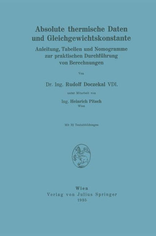Absolute thermische Daten und Gleichgewichtskonstante