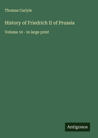 History of Friedrich II of Prussia