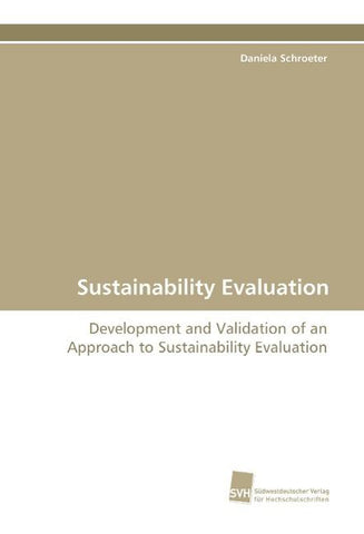 Sustainability Evaluation