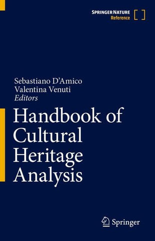 Handbook of Cultural Heritage Analysis