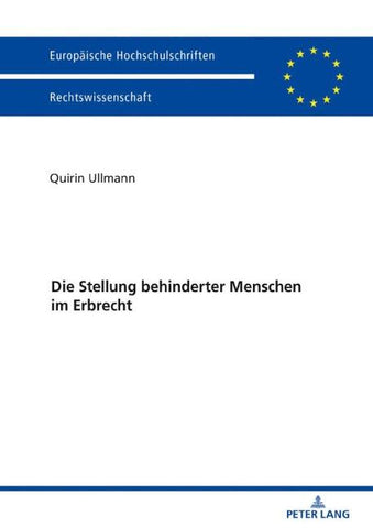 Die Stellung behinderter Menschen im Erbrecht