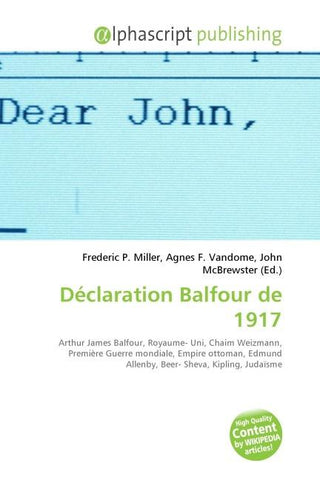 Déclaration Balfour de 1917