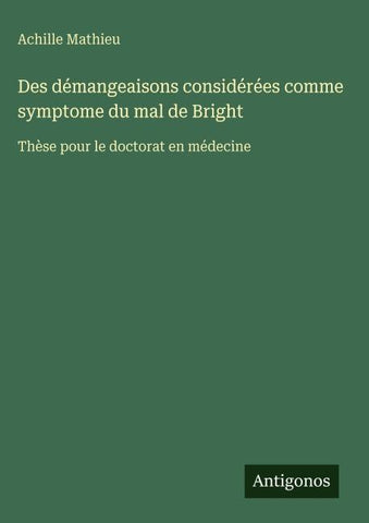 Des démangeaisons considérées comme symptome du mal de Bright