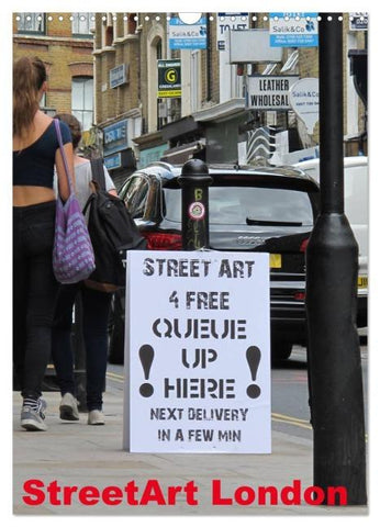 StreetArt London (Wandkalender 2026 DIN A3 hoch), CALVENDO Monatskalender