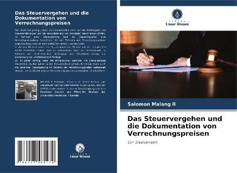 Das Steuervergehen und die Dokumentation von Verrechnungspreisen