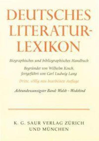 Deutsches Literatur-Lexikon / Walsh - Wedegärtner