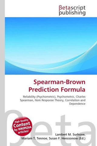 Spearman-Brown Prediction Formula