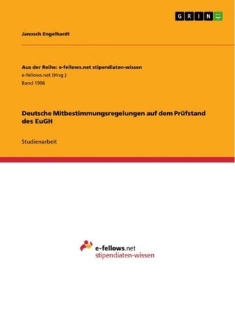 Deutsche Mitbestimmungsregelungen auf dem Prüfstand des EuGH