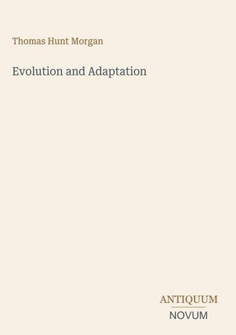 Evolution and Adaptation