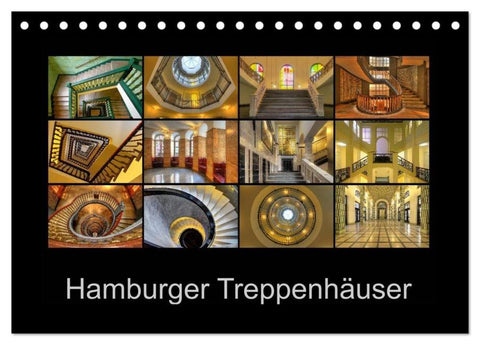 Hamburger Treppenhäuser (Tischkalender 2026 DIN A5 quer), CALVENDO Monatskalender
