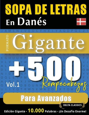 SOPA DE LETRAS EN DANÉS FORMATO GIGANTE