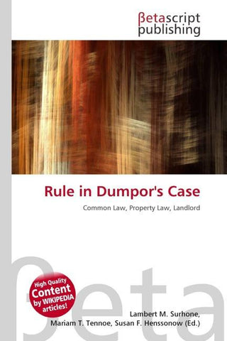 Rule in Dumpor's Case