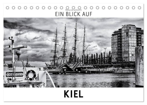 Ein Blick auf Kiel (Tischkalender 2026 DIN A5 quer), CALVENDO Monatskalender