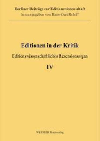 Editionen in der Kritik 4