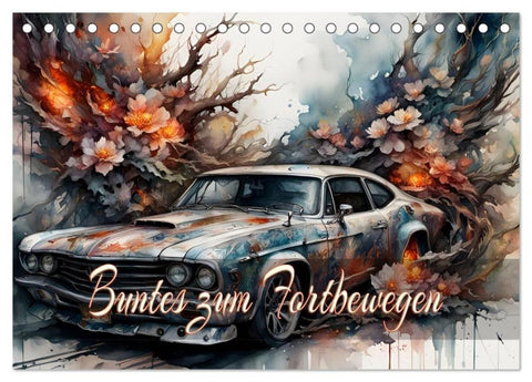 Buntes zum Fortbewegen (Tischkalender 2026 DIN A5 quer), CALVENDO Monatskalender