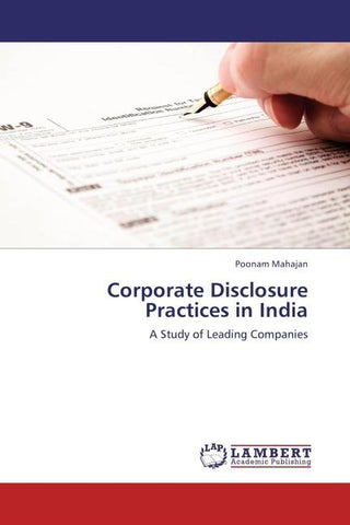Corporate Disclosure Practices in India