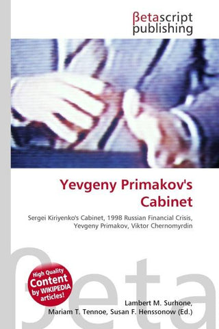Yevgeny Primakov's Cabinet