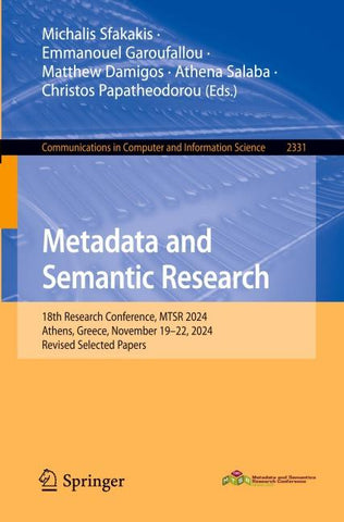 Metadata and Semantic Research