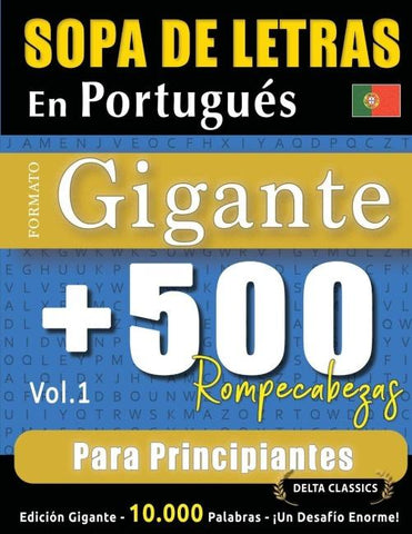 SOPA DE LETRAS EN PORTUGUÉS FORMATO GIGANTE