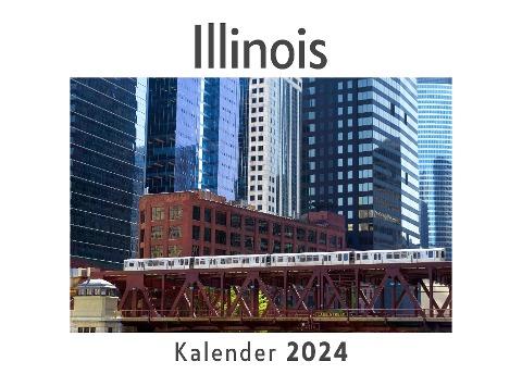 Chicago (Wandkalender 2024, Kalender DIN A4 quer, Monatskalender im Querformat mit Kalendarium, Das perfekte Geschenk)