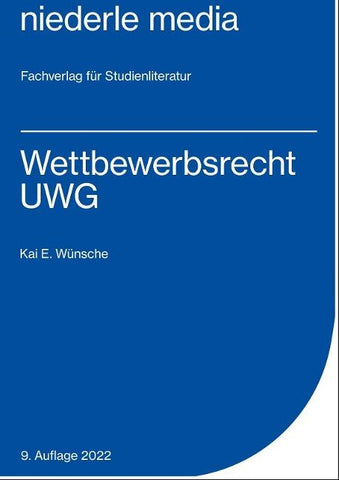 Wettbewerbsrecht - UWG - 2024