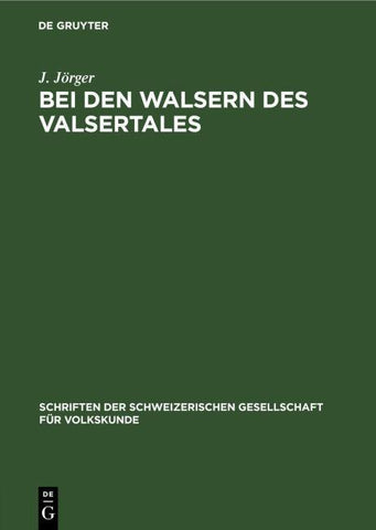 Bei den Walsern des Valsertales