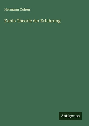 Kants Theorie der Erfahrung