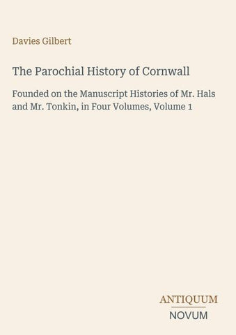The Parochial History of Cornwall