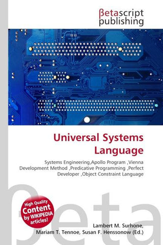 Universal Systems Language
