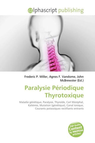 Paralysie Périodique Thyrotoxique