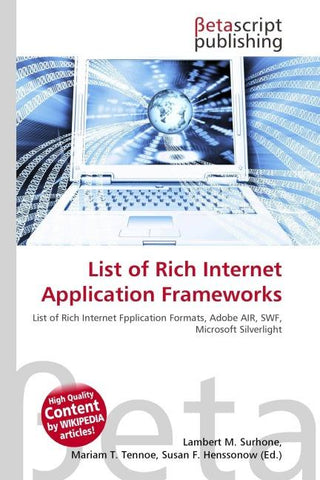 List of Rich Internet Application Frameworks