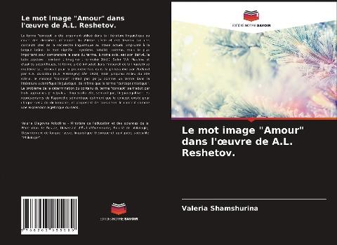 Le mot image "Amour" dans l'¿uvre de A.L. Reshetov.