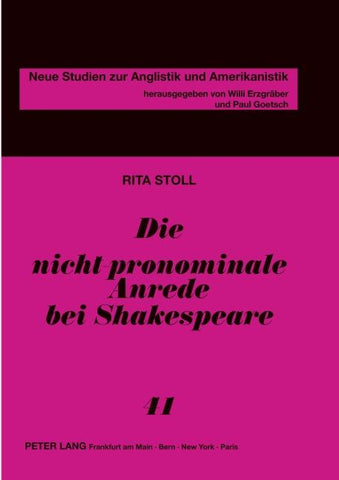 Die nicht-pronominale Anrede bei Shakespeare
