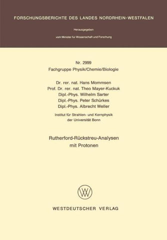 Rutherford-Rückstreu-Analysen mit Protonen
