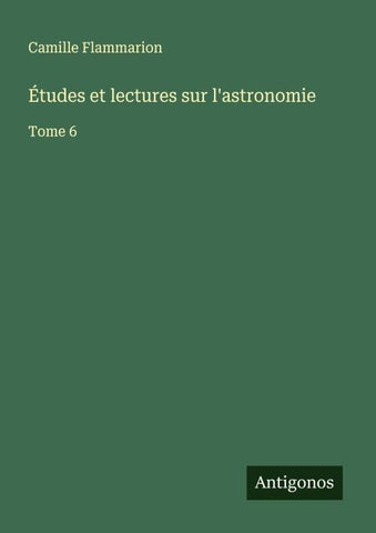 Études et lectures sur l'astronomie