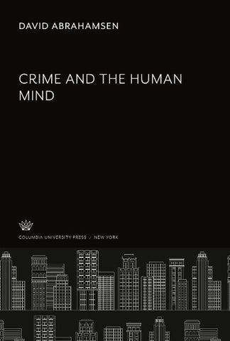 Crime and the Human Mind